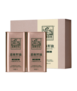 冷榨亚麻籽油1L礼盒